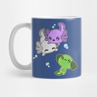 Genderqueer Axolotl LGBT Pride Flag Mug